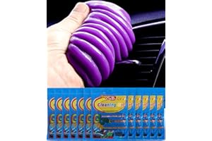 HAKPTRN 12 Pack Car Cleaning Gel, Putty Cleaner for Cars and Keyboard Leather Sofa Car Vent Automotive Dust Car Crevice/Car Accessories for Women Purple 840g