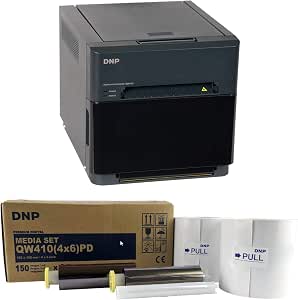 Amazon.com: DNP QW410 Paquete esencial de impresora fotográfica profesional  de sublimación de tinte de 4.5 pulgadas con medios digitales de 4 x 6  pulgadas, 2 rollos (300 impresiones totales) : Productos de Oficina