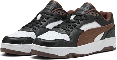 Baskets Basses Unisexes RBD Break - Noir-Châtain Marron Blanc - 38 EU, Puma Noir Châtain Puma Blanc, 38 EU