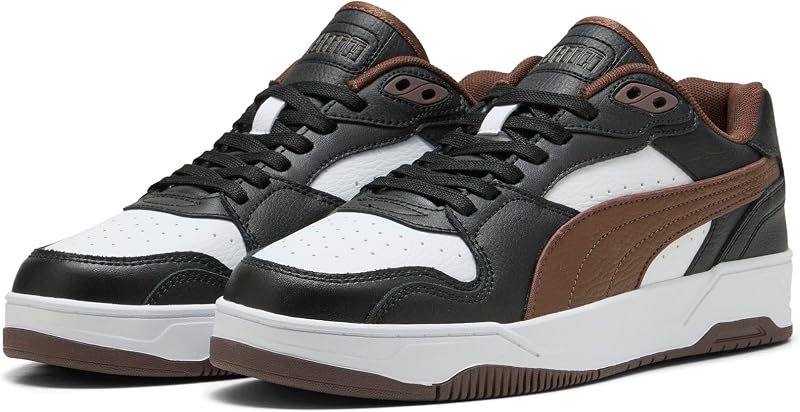 Baskets Basses Unisexes RBD Break - Noir-Châtain Marron Blanc - 38 EU, Puma Noir Châtain Puma Blanc, 38 EU — photo 1 sur 6