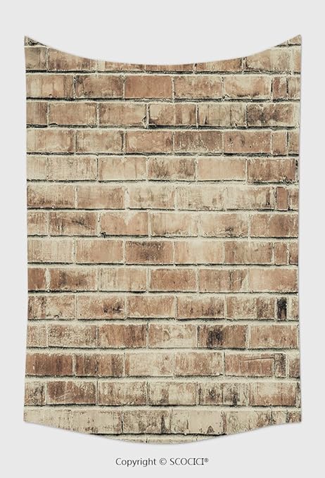 Amazon ホームインテリアタペストリー壁吊り古いレンガ壁with Cracksスクラッチ水平wide Brickwall背景アンティーク調壁の寝室リビングルーム寮 90 5l X 59w Inches Guatansk150xg230 インテリア オンライン通販