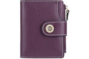 FALAN MULE Small Wallet for Women Genuine Leather Bifold Compact RFID Blocking Small Womens Wallet