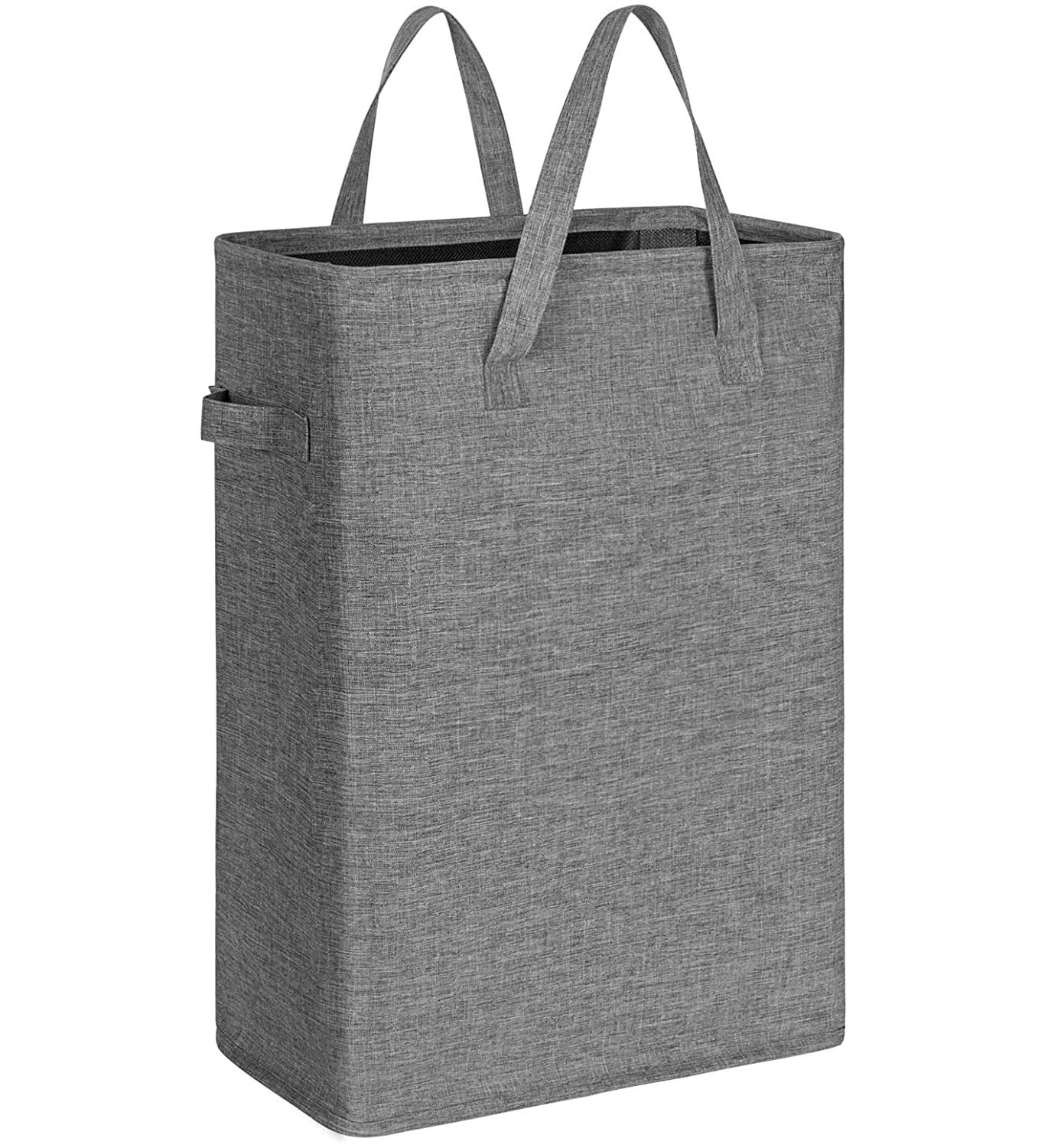 Chrislley Slim Laundry Basket Small Foldable Laundry Hamper Collapsible Washing basket Sturdy Laundry Bin with Handle