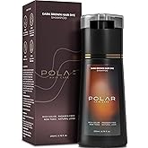 Polar Haircare - Hair Dye Shampoo for Gray Hair for Women & Men (Dark Brown) Natural Hair Dye Kit - Semi Permanent Shampoo - 