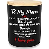 Birthday Gifts for Mom from Daughter Son - Long Lasting Vanilla Lavender Scented Candle 10 oz - I Love You Mom Gifts for Mother, Mama, Mother in Law, Grandma, Candle for Women