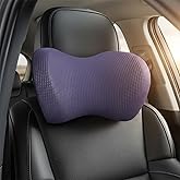 Really Cushiony Car Headrest Pillow, Car Pillow for Driving Seat with Adjustable Strap, Breathable Removable Cover & Ergonomic Design - Softness Office Travel Car Neck Pillow(Purple, 1PC)
