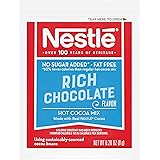 Nestle Hot Chocolate Packets, Hot Cocoa Mix, No Sugar Added and Fat Free, 30 Count (0.28 ounce Each)