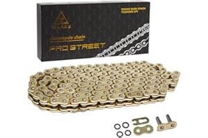 HILAKE 520 Motorcycle Chain 120 Links O-Ring Heavy Duty Drive Chain for Motorcycle Bicycle Go Kart Mini Trail Bike