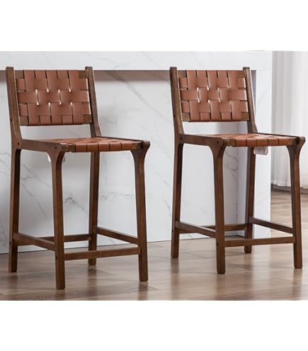 本革スツール～Woven leather stool～ Woven Leather Stool by Swift and Monell - WYETH