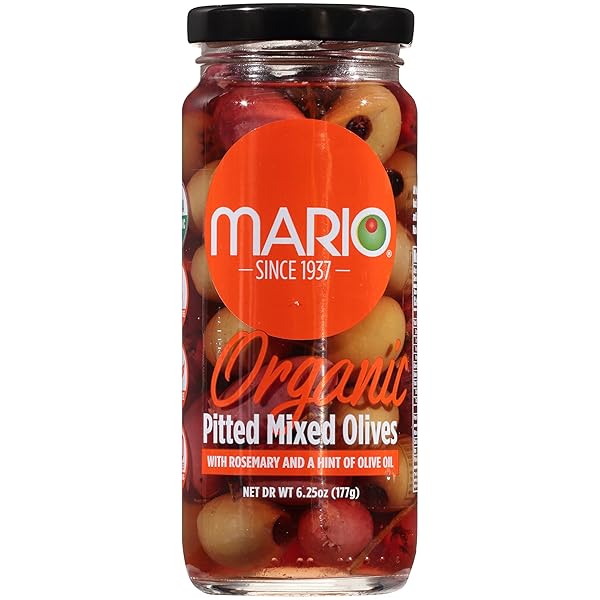 MARIO CAMACHO GREEK ORGANIC KALAMATA AND GREEN OLIVES...