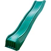 Swing-N-Slide WS 5037 Two Piece Plastic Cool Wave Slide for Swing Sets- Swing Set Replacement Slide, Green