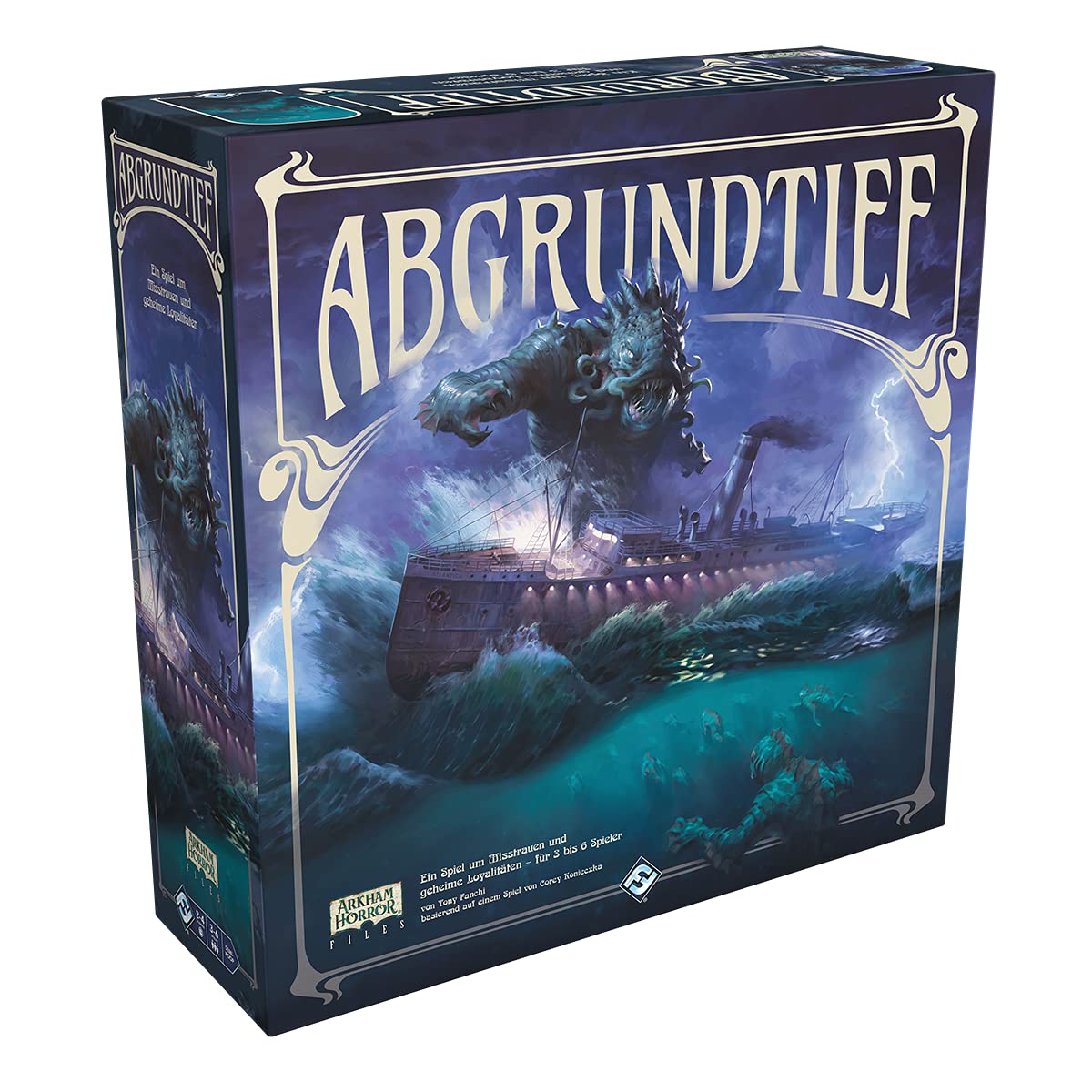 Fantasy Flight Games, Abgrundtief, Expert Game, Strategy Game, 3-6 Players, Ages 14+ Years, 120+ Minutes, German