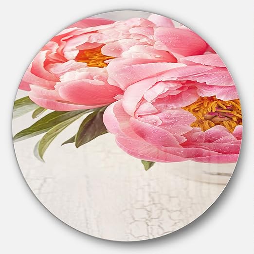 Amazon Com Designart Peony Flowers In Vase Photography Floral