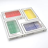 QIXINSTAR 48pcs Prepared Plastic Microscope Slides Biological Specimen with 4 Boxes for Student Enlighten Education