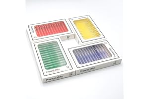 QIXINSTAR 48pcs Prepared Plastic Microscope Slides Biological Specimen with 4 Boxes for Children Student Enlighten Education