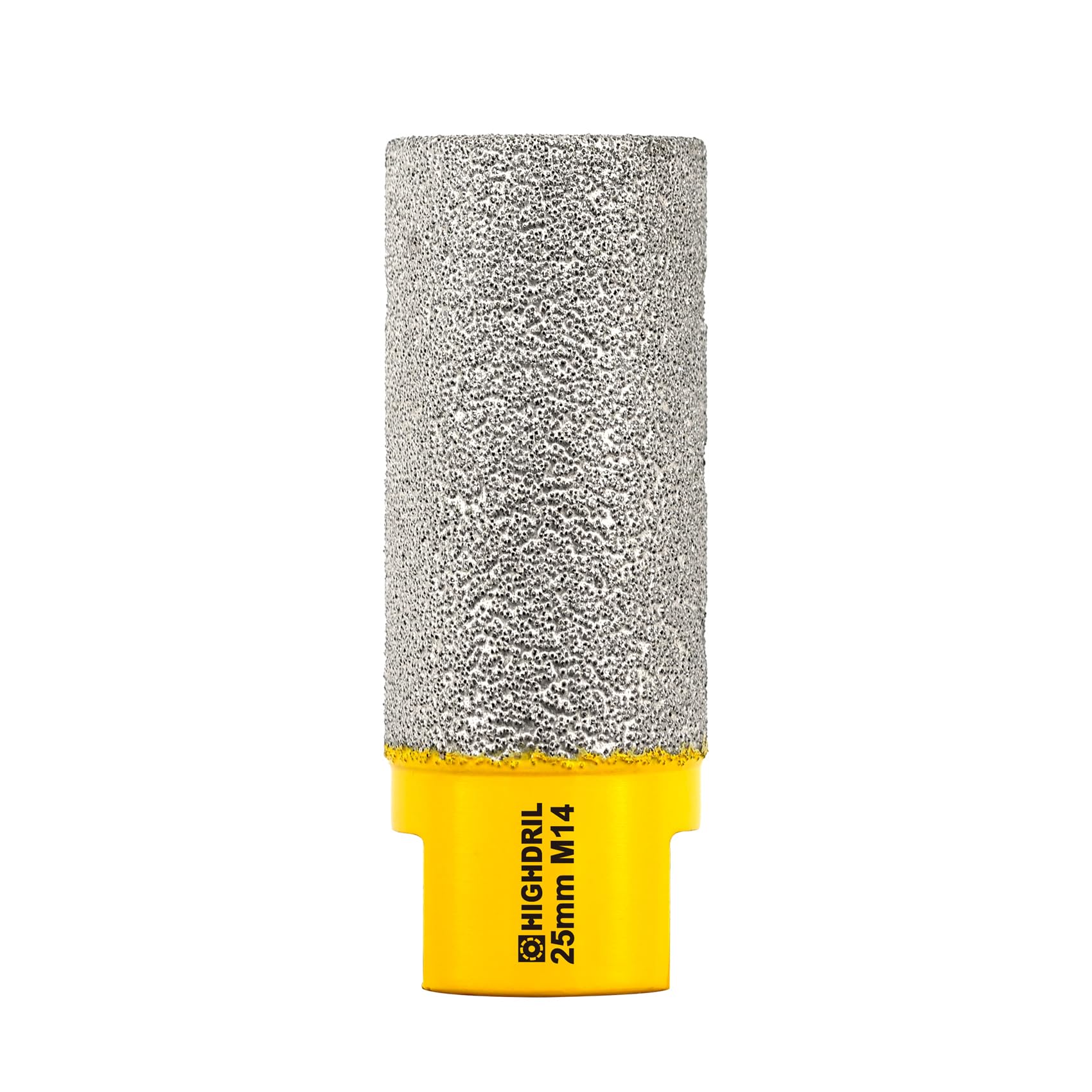 HIGHDRIL Diamond Milling Bit for Enlarging and Shaping Hole,Diameter 25mm (1") Dry Drilling Core Bit for Porcelain,Hard Ceramic,Granite and Marble