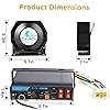 DORRUMO 100W Police Siren Kit,Multi-Tone PA System,100W Amplifire & Loudspeaker,2 X