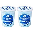 Blue Raspberry Gourmet Flavored Cotton Candy (2 Pack) – Unique Idea for Holidays, Birthdays, Gag Gifts, Party Favors