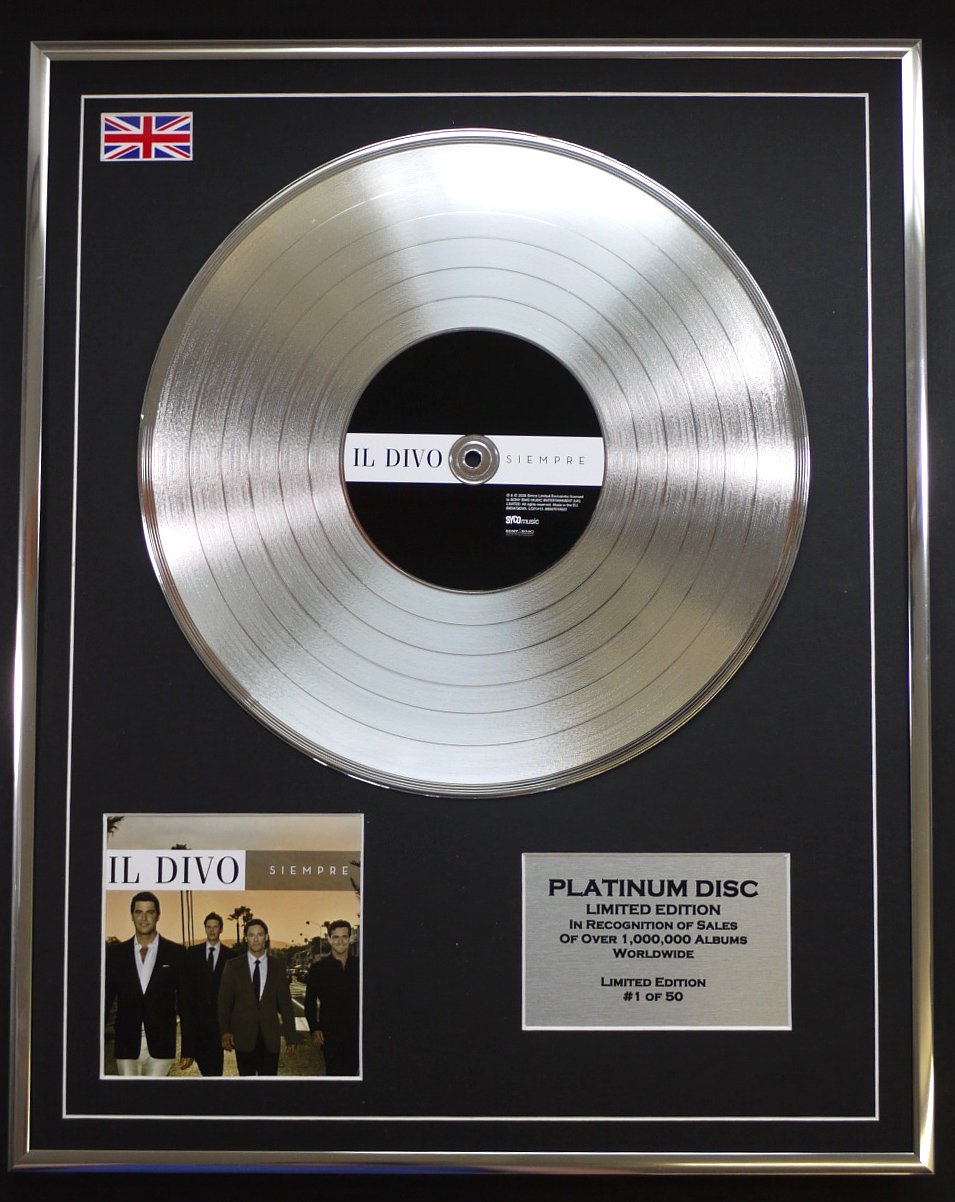 IL DIVO/LTD EDITION CD PLATINUM DISC/SIEMPRE