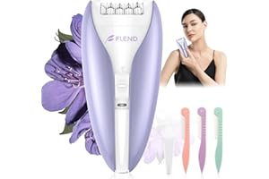 BUBBACARE Epilator, Smooth Glide Epilator for Women, 2 Speeds Facial Hair Removal Device Cordless Rechargeable Hair Removal Epilators for Women Face Legs Arms Legs