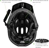 EXCLUSKY Mountain Bike Helmet with Visor Purple, Lightweight, 18 Vents view 7