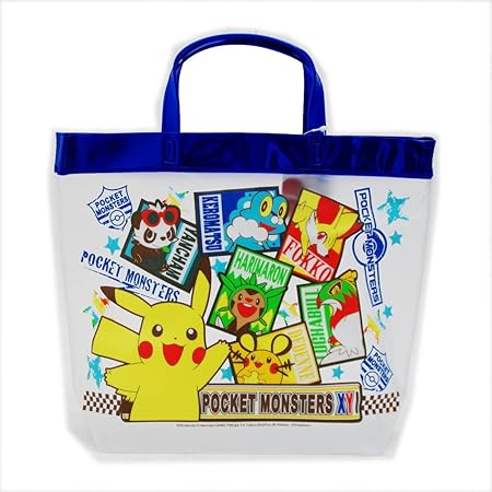 Amazon Co Jp ポケットモンスターxy 青 プールバッグ ビーチバッグ トートバッグ バック 日本製 ポケモン バッグ スポーツ アウトドア