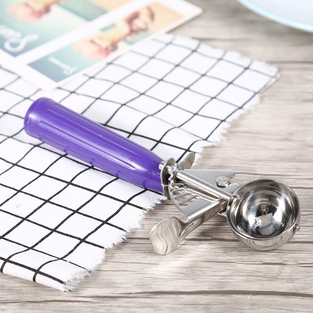 Yosoo Stainless Steel Ice Cream Spoon Fruit Vegetable Spoons Kitchen Gadget Tool Coffee 9 Sizes, White(8cm), Grey(7.2cm) - Image 4