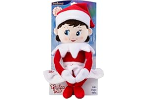 The Elf on the Shelf Plushee Pals - 17-inch Scout Elf Plush Toys - Huggable and Lovable Blue Eyed Girl Stuffed Elf Plush