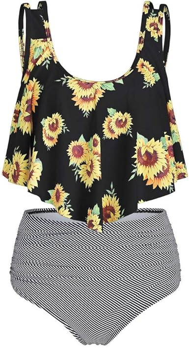plus size sunflower bathing suit