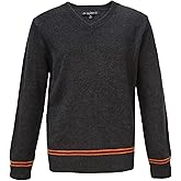 Harry Potter Gryffindor Knitted School Sweater - V-Neck Pullover, House Colors - Unisex Wool Blend - Adults & Teens