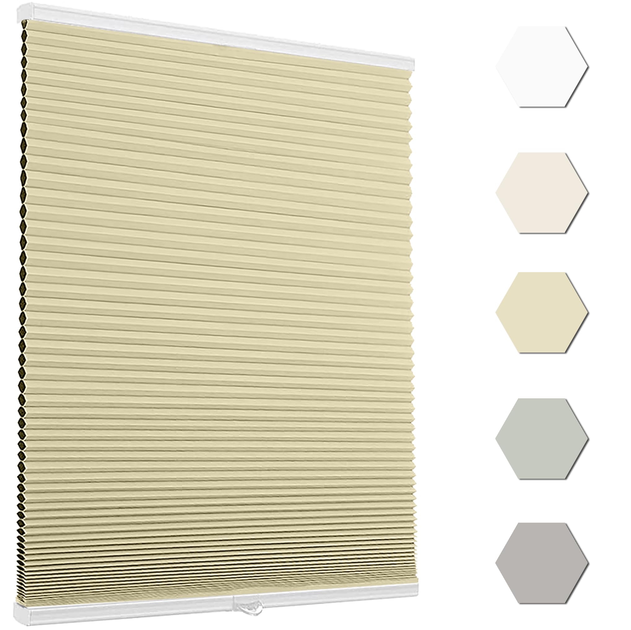 Flamax Blackout Cordless Cellular Shades, Cordless