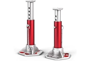JACK BOSS 3 Ton (6000 lbs) Aluminum Lightweight Jack Stands with Locking Support Pins for Cars,SUVs, and Light Duty Trucks,1 