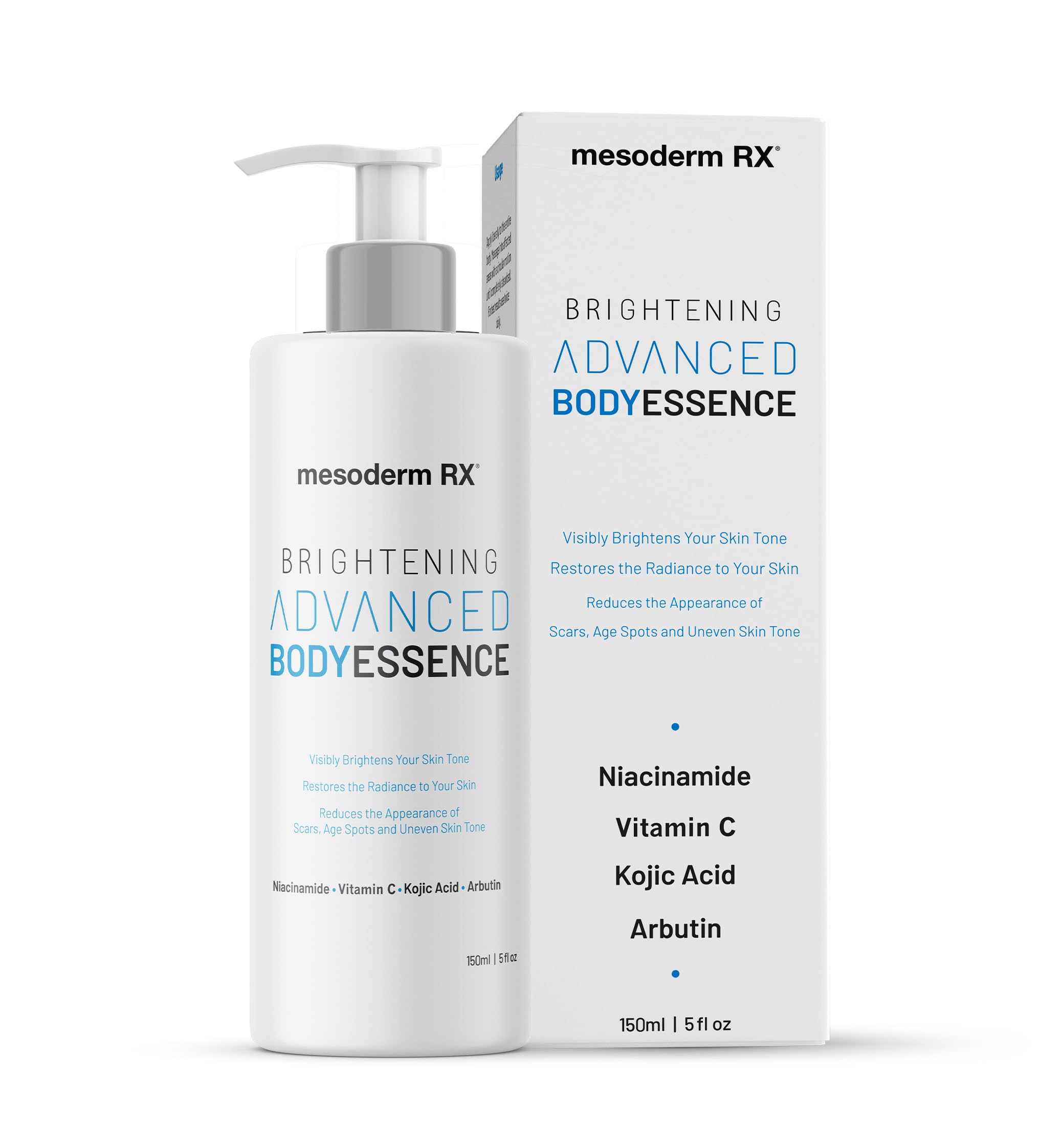 Mesoderm RX Advanced Skin Hydrating Brightening Body Essence, 150 ml