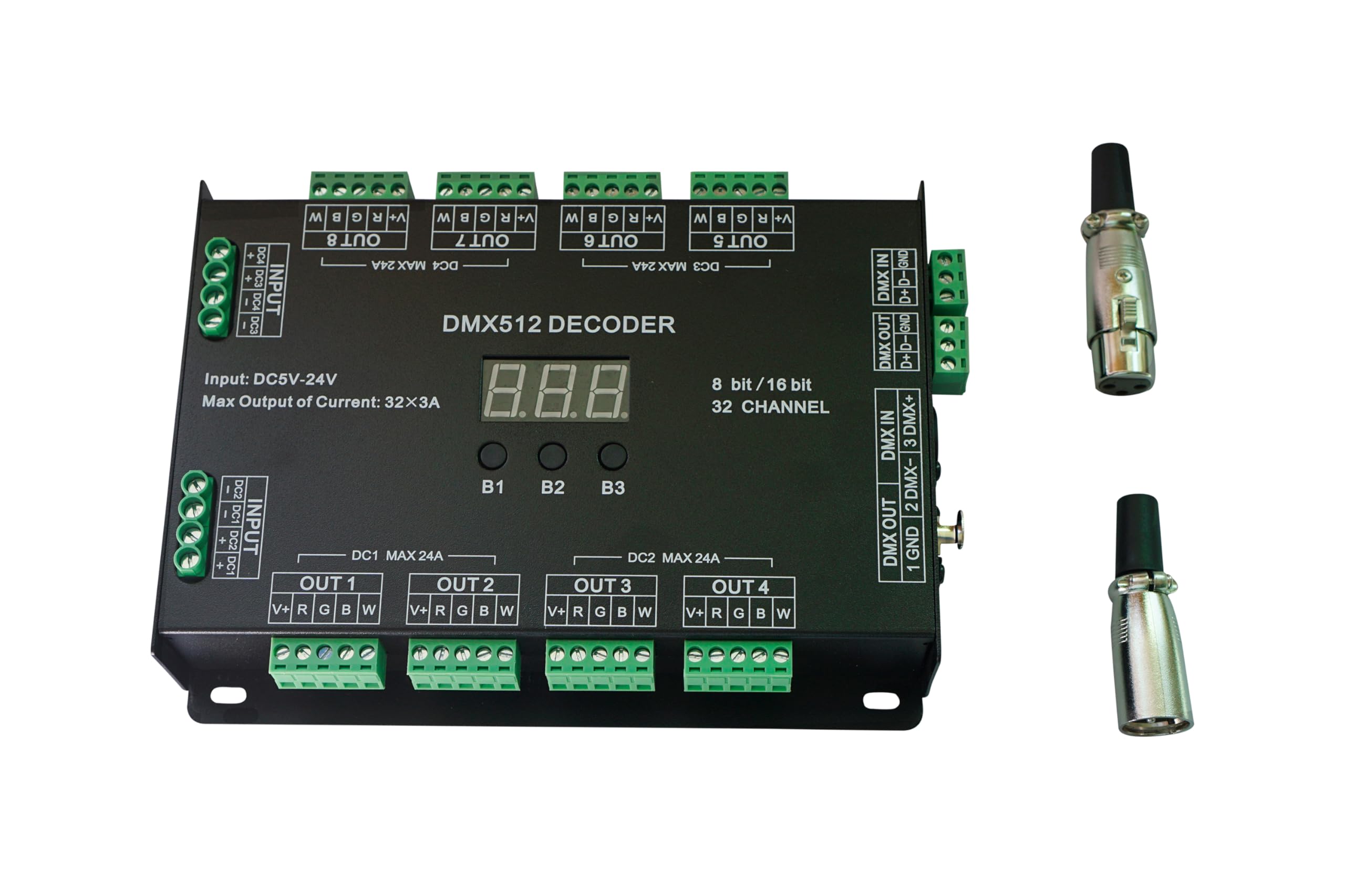 32CH RGBW DMX512 Decoder 8 Bit/16 Bit RGBW LED Controller 32 Channels Driver RGBW LED Strip Light DIM/CT/RGB/RGBW Controllder DC5V-24V โ image 1