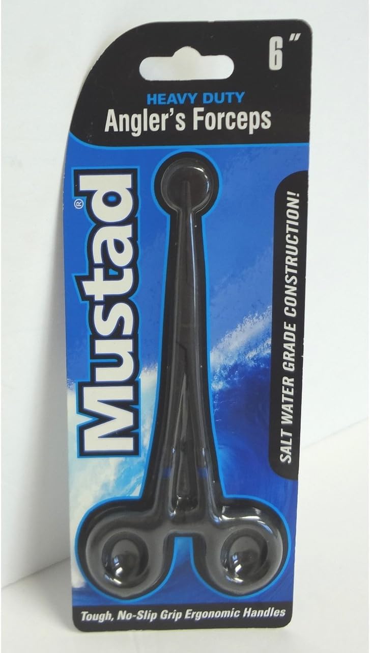 Mustad 6" Heavy Duty Angler's Forceps Saltwater Fly Fishing Scissors Angler Tool WLM8 MT-6F