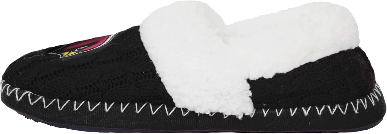 FOCO Womens NFL Team Logo Moccasin Slippers : Clothing