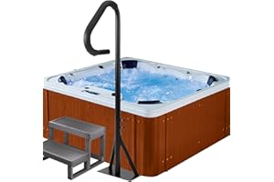 ACTREY Hot Tub Handrail,Adjustable 48"-63" Height SPA Handrail,360 Rotatable Hot Tub Safety Handrail,Inside and Outside Two-Way handrails for Indoor or Outdoor,600 LBS Capacity