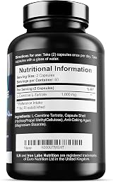 Iron Labs Nutrition L-Carnitine 1000mg Tartrate Capsules 120 Veg Anabolic view 2