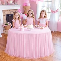 HB HBB MAGIC Light Pink Round Tablecloth 60 inch