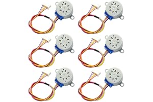 CenryKay DC 12V 28BYJ-48 Valve Stepper Motor 4 Phase Geared Stepper Motor（6PCS）