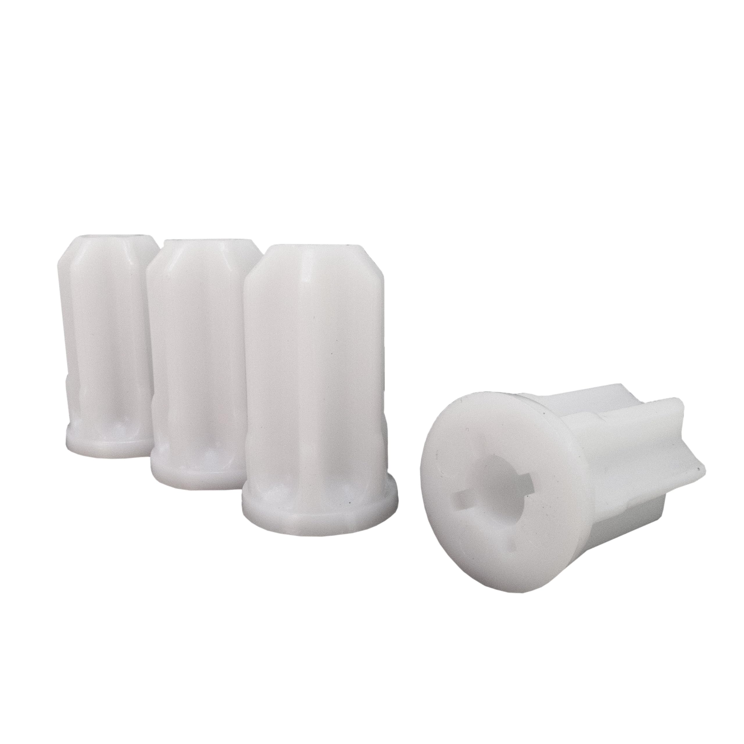 Shepherd Hardware 9071E Furniture Socket, White, 7/8 Inch, Set of 4 Pieces