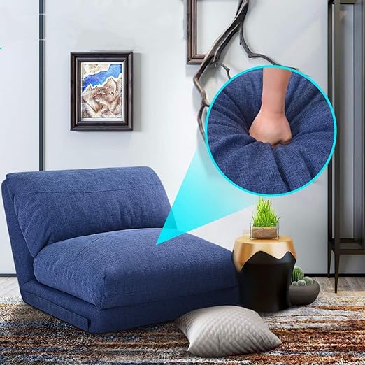 Fabric Floor Couch Lounge With 5 Adjustable Reclining Position Foldable Japanese Floor Futon Tatami Style Floor Sofa Bed For Sit Sleep Naps Or Play