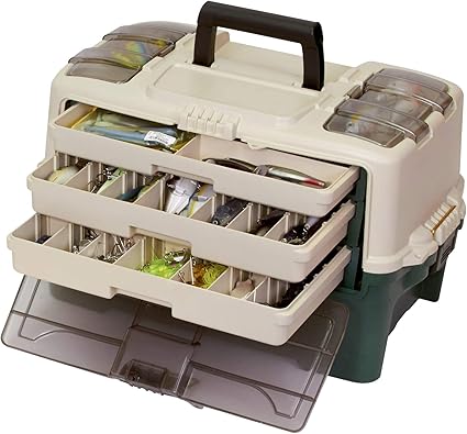 Plano 861600 - Cofre de techo (6 bandejas), color verde: Amazon.es: Deportes y aire libre