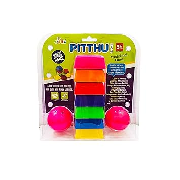 Archana Creations Awals Lagori Pitthu Traditional Indian Games Set for Kids (Multicolor)