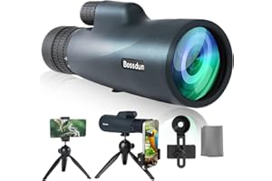 Monocular Telescope, 30x50 HD High Power Zoom Magnification with Phone Adapter Tripod & Lens Hood, FMC Lens/BAK4 Prism Waterp