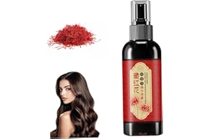Saffron Essence Spray, 100ml Saffron Hair Sprays, Natural Plant Non Toxic Hairspray, Improve Dryness and Frizz, for All Hair 