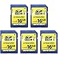 16GB Class 10 SDHC Flash Memory Card Full Size SD Card USH-I U1 Trail Camera Memory Card by Micro Center (5 Pack)