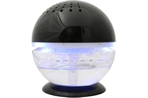 EcoGecko 75518-Black Little Squirt Air Deodorizer Humidifier, Black, 4.25"D x 5"H