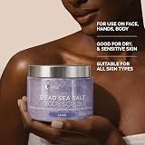 PraNaturals Dead Sea Salt Body Scrub 500G Lilac Hydrating Natural Oils Vegan view 9