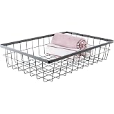G.E.T. WB-1814-MG Urban Renewal 17.75" x 11.25" Wire Basket, 4" Tall, Metal | Heavy-duty, Reinforced rim, Great for Kitchen Storage, Pantry Organization, Countertop Organization and Home Organization